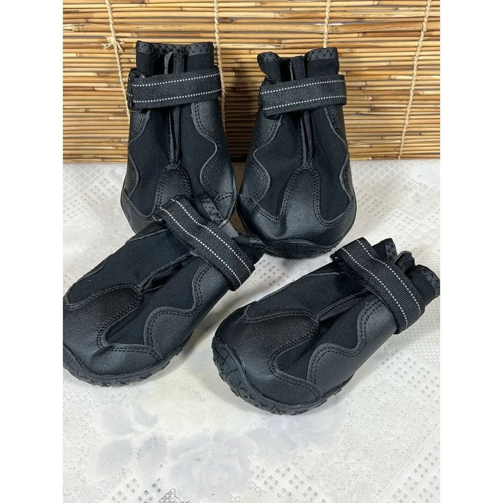Premium Dog Shoes For Hiking , Rain, Mud And Hot Concrete‎ - Size 8 (3-3.25) XXL